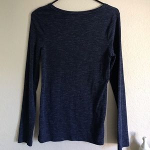 Blue long sleeve tee